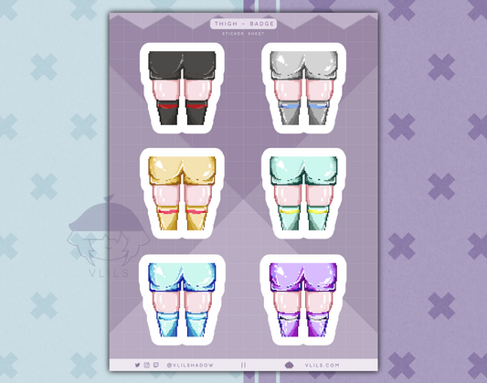 Thigh Badges ✦ Sticker Sheet